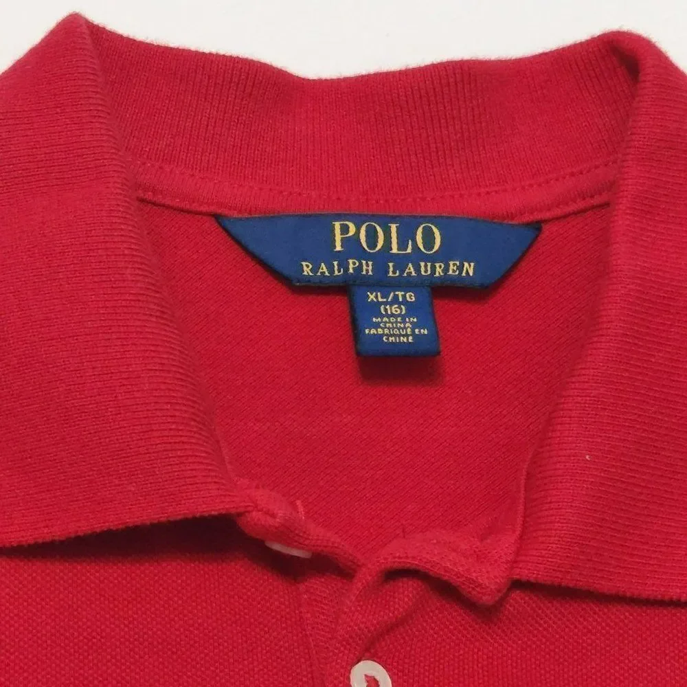 Polo RL‎ Girl's - Size XL/16 - Red Polo dress